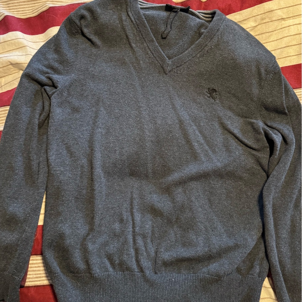 Express Gray Crewneck Sweater Soft Knit Classic Design